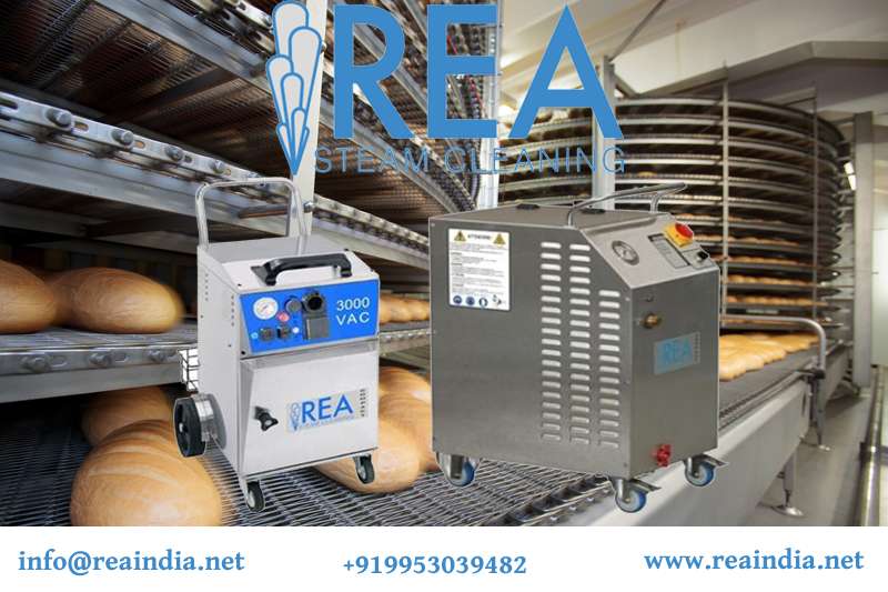 reaindia steam machine manufacturer, steam cleaner for bakery industry, bakery mould cleaning, steam cleaner for railway & metro sector, steam machine manufacturer and supplier, 
