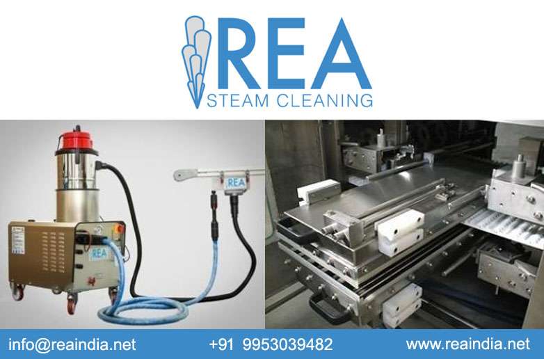 Rea India Steam Machine Manufacturer & Supplier, Steam Cleaning Machine, Industrial Steam Cleaning Machine, Conveyor Belt Cleaning Machine , Steam Cleaner for Conveyor Belt System.